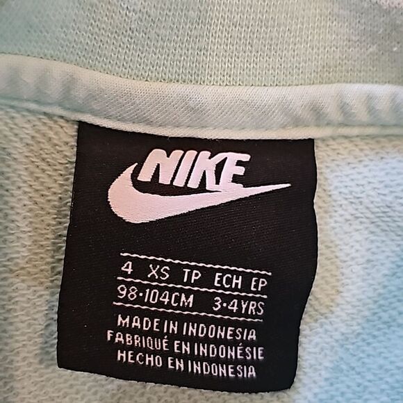 Mint green Nike sweater girls size 4 XS - Picture 4 of 11